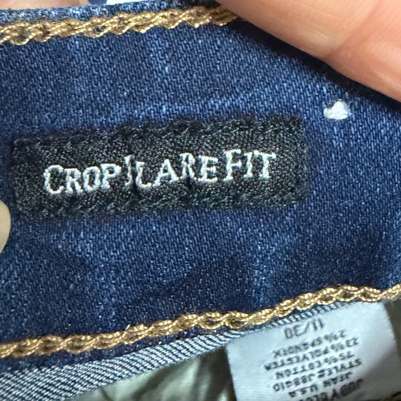 Judy Blue Dark Indigo crop fit flare style Jeans size 30 new with tag - Picture 5 of 10